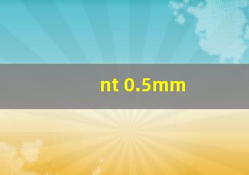 nt 0.5mm